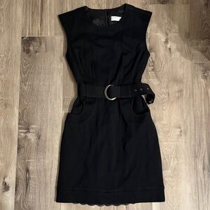 Trina Turk Black Mini Dress with Belt